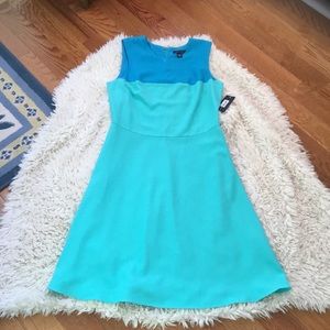 NWT ~BEAUTIFUL TOMMY HILFIGER GREEN AND TEAL SLEEVELESS DRESS~